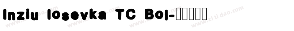 Inziu Iosevka TC Bol字体转换